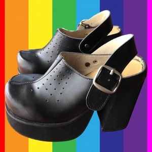 *Vintage Styled Platform Mules*